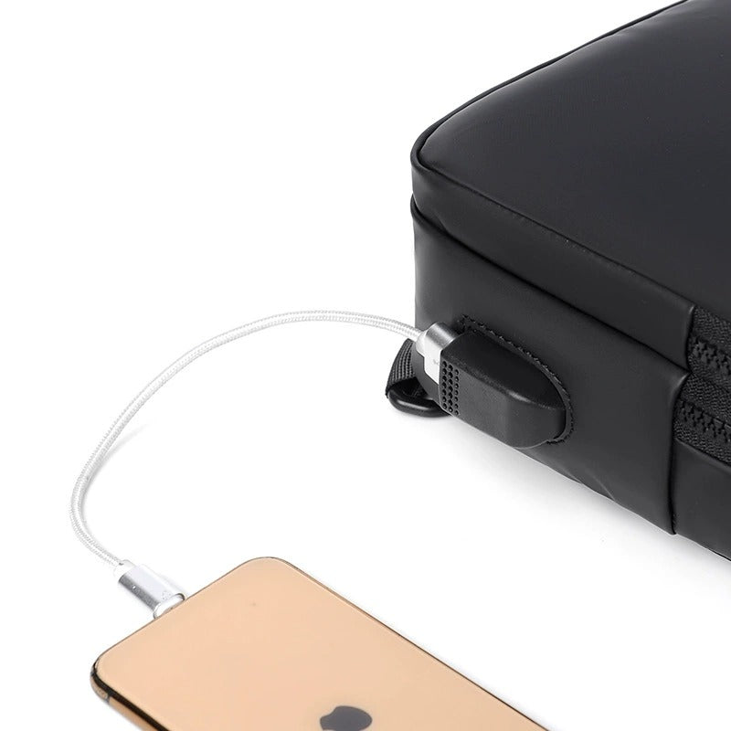 OMASKA Herren Crossbody Sling – Leichte Oxford Brusttasche | 0126 