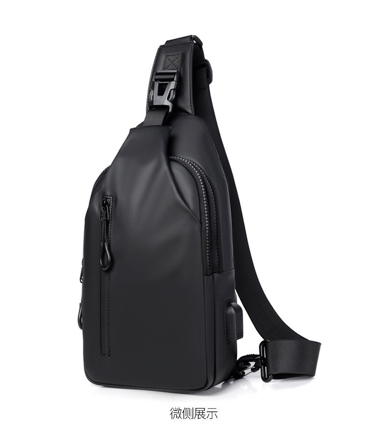 OMASKA Herren Crossbody Sling – Leichte Oxford Brusttasche | 0126 