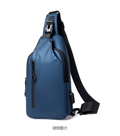 OMASKA Herren Crossbody Sling – Leichte Oxford Brusttasche | 0126 