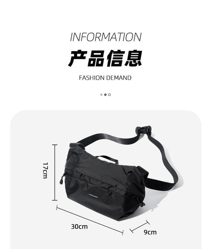 MOYYI Herren Crossbody Sling Bag – Oxford Streetwear Messenger Rucksack für Pendler &amp; Radfahrer UK | 3520 