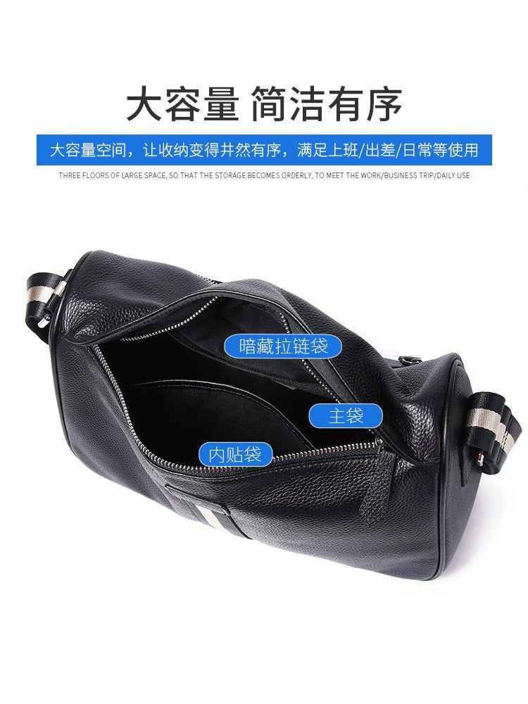 Cafen Kelvri Herren-Umhängetasche aus Leder – Umhängetasche aus echtem Rindsleder UK | 88530-1 