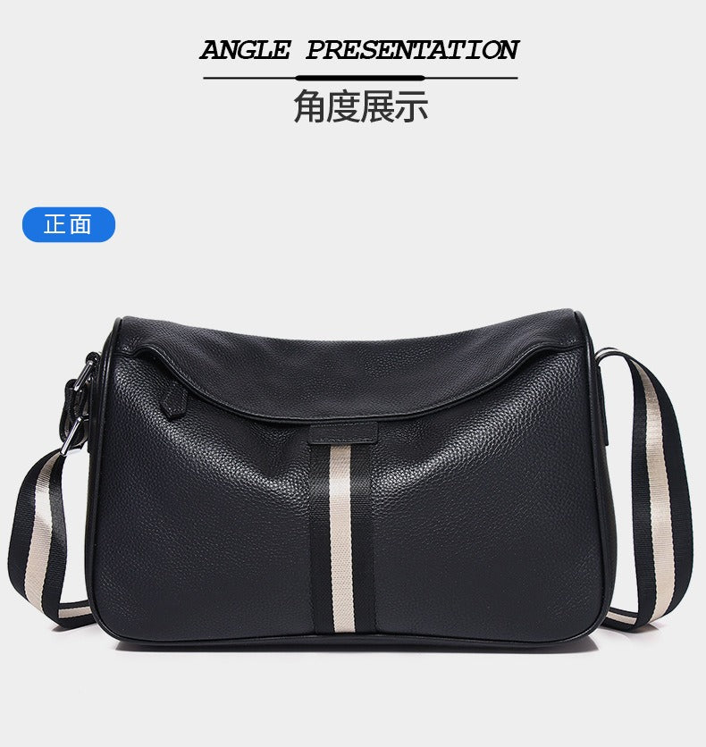 Cafen Kelvri Herren-Umhängetasche aus Leder – Umhängetasche aus echtem Rindsleder UK | 88530-1 