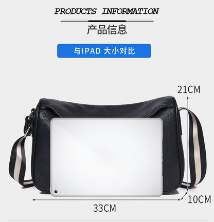 Cafen Kelvri Herren-Umhängetasche aus Leder – Umhängetasche aus echtem Rindsleder UK | 88530-1 