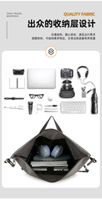 Rolltop-Rucksack für Herren – 20–35L erweiterbar, Laptop- &amp; Reisetasche | K001 