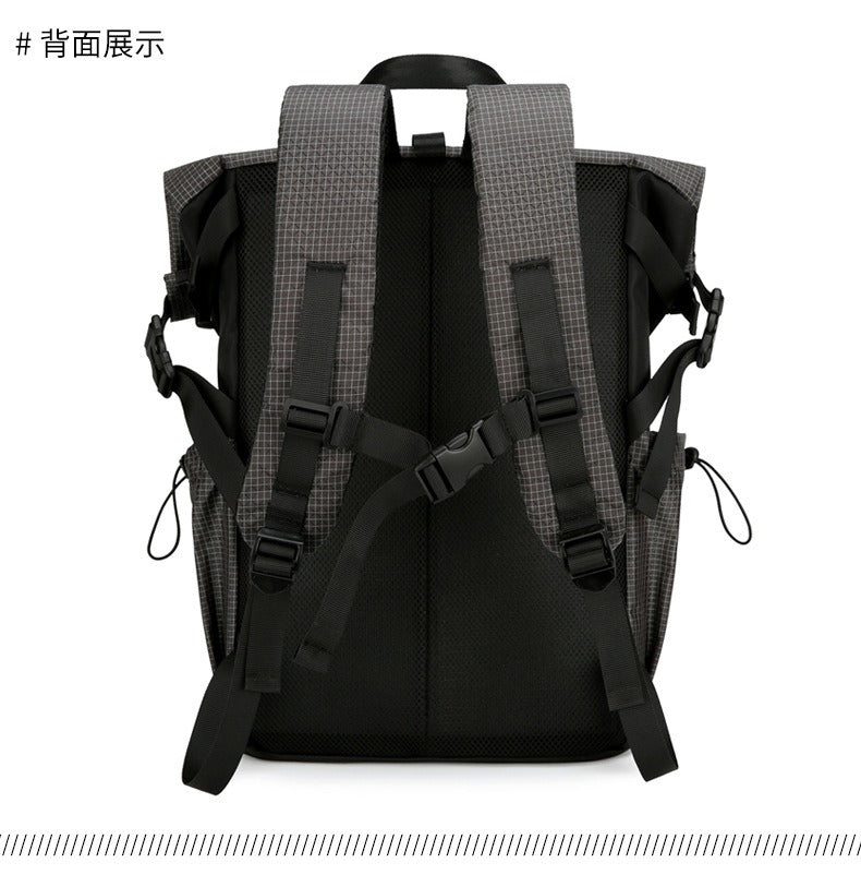 Rolltop-Rucksack für Herren – 20–35L erweiterbar, Laptop- &amp; Reisetasche | K001 