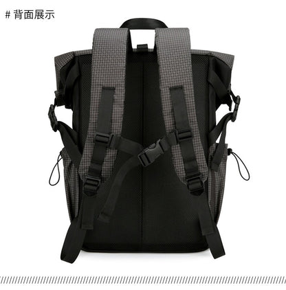 Rolltop-Rucksack für Herren – 20–35L erweiterbar, Laptop- &amp; Reisetasche | K001 