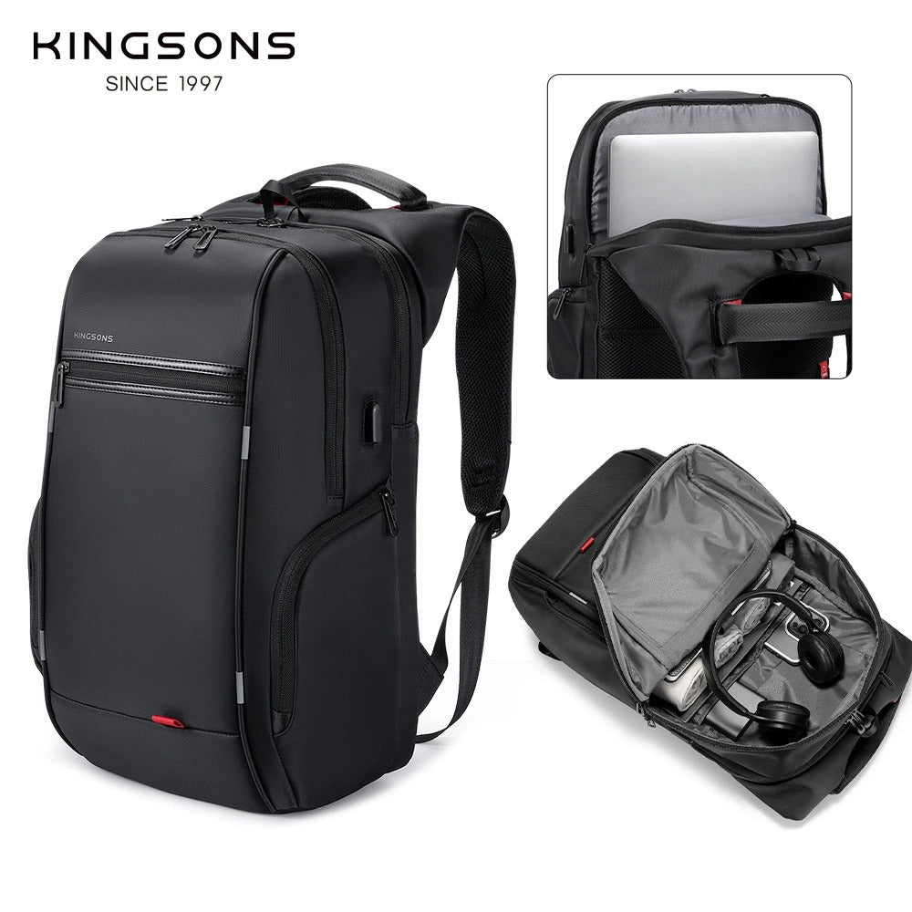 Kingsons Reise-Laptop-Rucksack – USB-Ladefunktion, Diebstahlschutz, Wasserdicht | 3140 