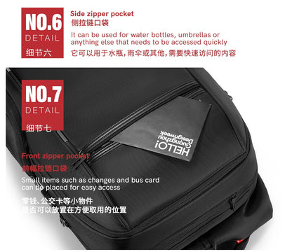 Kingsons Reise-Laptop-Rucksack – USB-Ladefunktion, Diebstahlschutz, Wasserdicht | 3140 