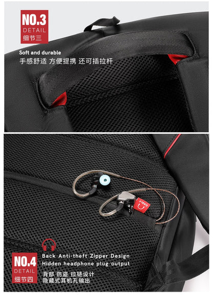 Kingsons Reise-Laptop-Rucksack – USB-Ladefunktion, Diebstahlschutz, Wasserdicht | 3140 