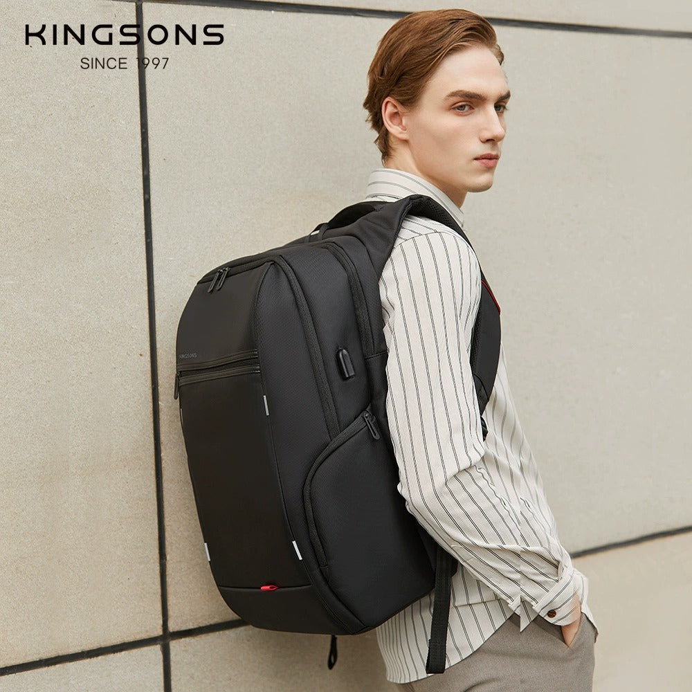 Kingsons Reise-Laptop-Rucksack – USB-Ladefunktion, Diebstahlschutz, Wasserdicht | 3140 