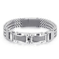 Herren Luxusarmband Diamantakzente, Edelstahlarmband | KB116148-KHY 