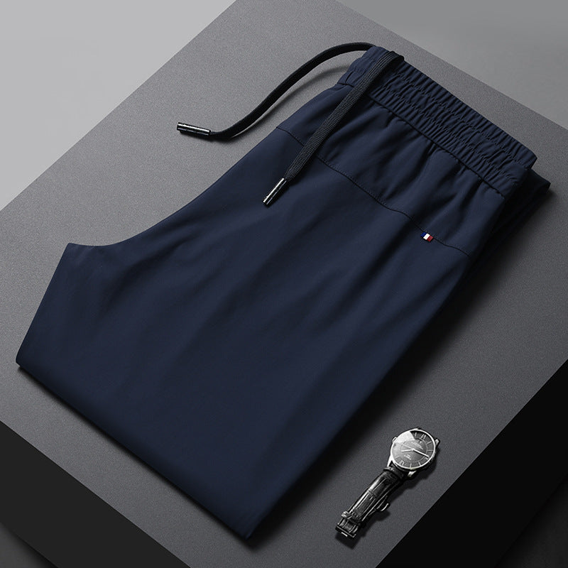 Schnelltrocknende Sommer-Jogginghose aus Eisseide für Herren | Leichte, atmungsaktive Aktivhose mit geradem Bein | L19-6601 