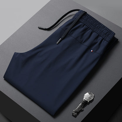 Schnelltrocknende Sommer-Jogginghose aus Eisseide für Herren | Leichte, atmungsaktive Aktivhose mit geradem Bein | L19-6601 