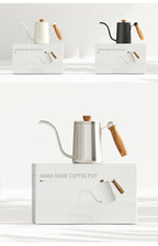 Pour Over Kaffeekessel – 600 ml Edelstahl-Handtropfkessel mit Holzgriff UK | NB-ZT2020 