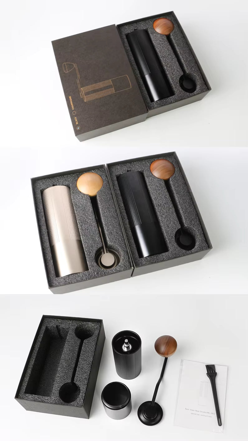 Hochwertige manuelle Kaffeemühle – Große 30-g-Kegelmühle, Präzisions-Handkurbel für Espresso und Pour Over UK | NS1 