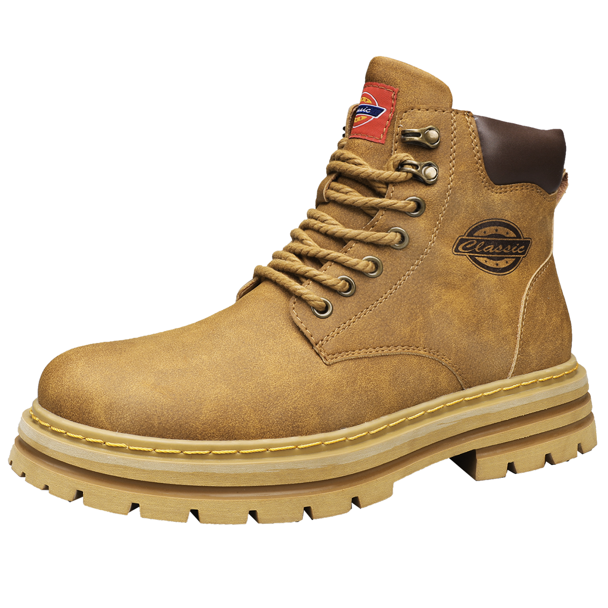 Herren-Lederstiefel im britischen Stil, High-Top-Arbeitskleidung, Freizeitschuhe | 6005 