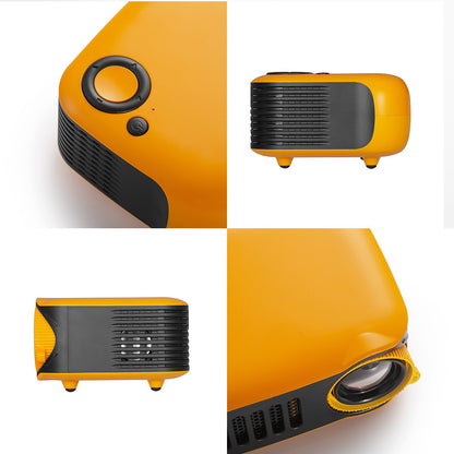 TRANSJEE Mini-Projektor – Tragbares intelligentes LED-Heimkino, mobiler Bildschirm im Taschenformat, LED-Projektor für Filme und Spiele | A2000 
