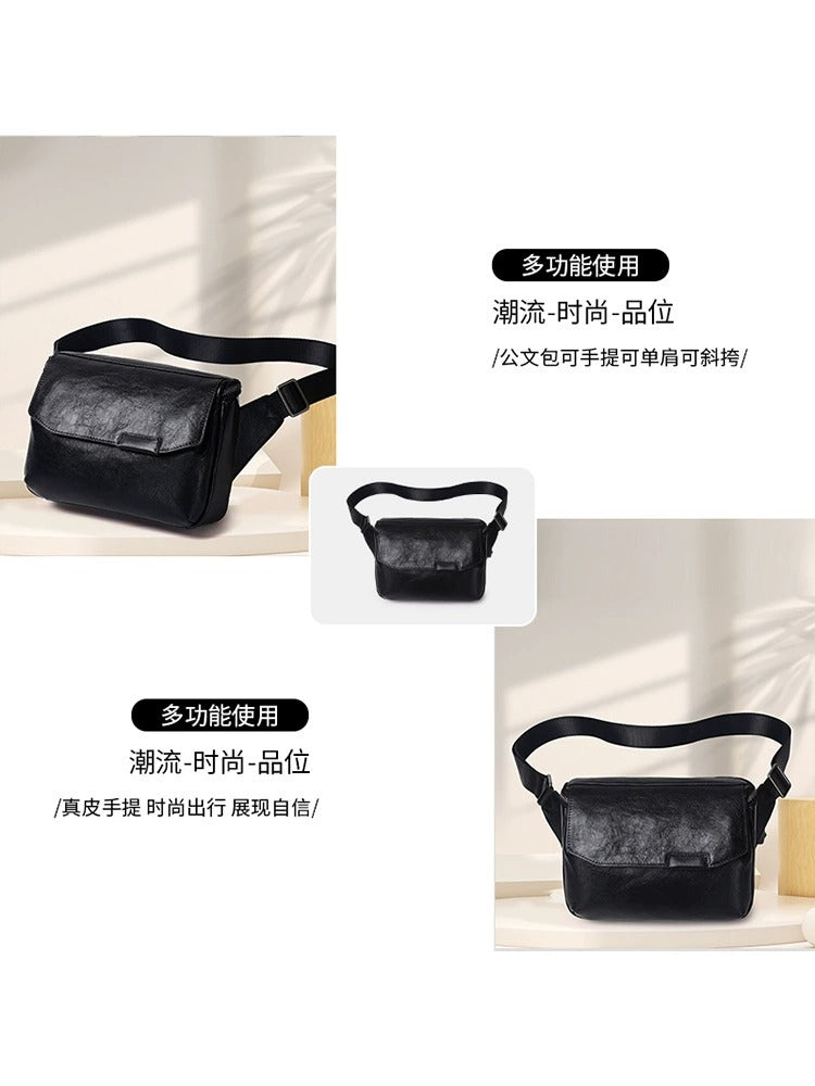 Cafen Kelvri Herren Premium Ledertasche – Echtes Rindsleder Crossbody Sling &amp; Hüfttasche UK | 88571A