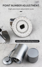 Premium-Kaffeemühle – 15 g tragbares Handkurbel-Kaffeemühlen-Geschenkset | 15G-NB2024 