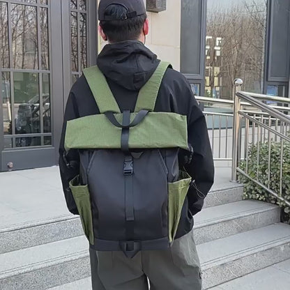 Rolltop-Rucksack für Herren – 20–35L erweiterbar, Laptop- &amp; Reisetasche | K001 