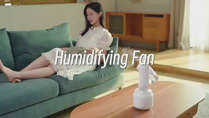 Ventilateur à jet d'eau multifonctionnel sans feuilles, ventilateur vertical d'été à ultrasons, humidificateur de refroidissement | HX87 