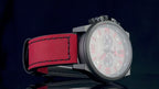 Herren Lederuhr Chronograph Armbanduhr Business Quarz Kalender Militäruhr | 8314 