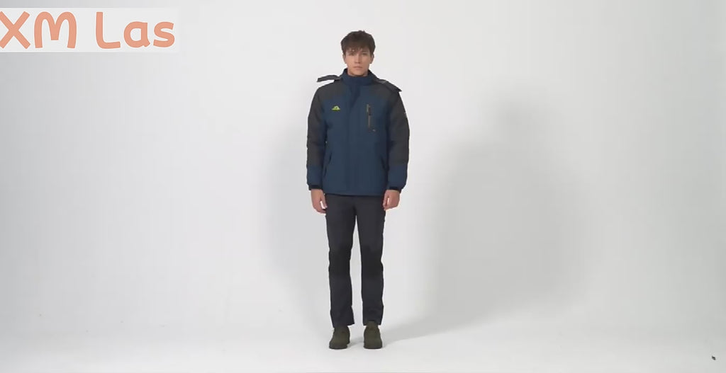 Wasserdichte Skijacke für den Winter, warme Fleecejacke für den Außenbereich, wasserabweisend, Windjacke, Kapuzenjacke, Übermantel | TJ153 