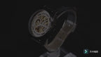 Herren Skelett Automatik Mechanische Uhr Lederarmband Uhr Top Armbanduhr | T836D 