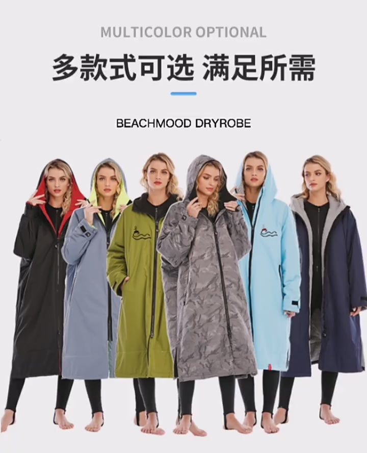 Unisex-Ganzjahres-Tarnkapuze – Wasserdichter Trockenmantel, winddichter Schwimmparka mit Handtuchfutter | SPFF889 