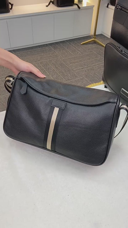 Cafen Kelvri Herren-Umhängetasche aus Leder – Umhängetasche aus echtem Rindsleder UK | 88530-1 