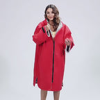 NEWAYSPORT Fleecegefütterter Umkleideponcho – Winddichter Thermomantel zum Surfen und Tauchen | NEWAYSPORT 