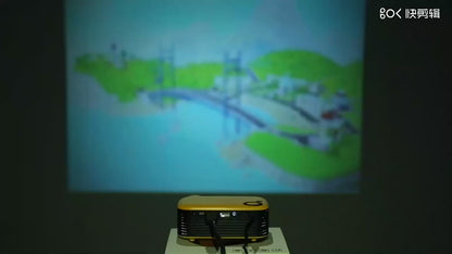 TRANSJEE Mini-Projektor – Tragbares intelligentes LED-Heimkino, mobiler Bildschirm im Taschenformat, LED-Projektor für Filme und Spiele | A2000 