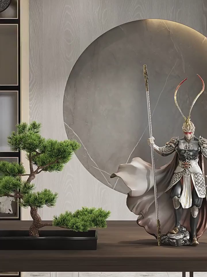 High Quality Sun Wukong Victorious Fighting Buddha Resin Figurine Home Décor | zls000108