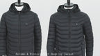 Beheizte Daunenjacke für den Winter, wiederaufladbarer Akku, USB, elektrisch beheizt, Smart-Jacke mit Kapuze | M09 