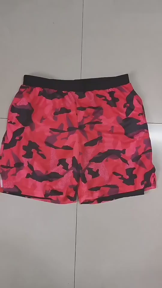 Atmungsaktive, schnell trocknende Basketball-Shorts für Herren, hochelastisch, Trainingsshorts mit Innentaschen, Turnshorts | DK45 