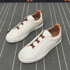 New Genia European Men's Loafers | Genuine Leather Slip-On Sneakers | Premium Casual Driving Shoes | 8611