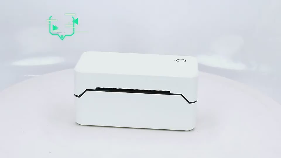 Thermo-Etikettendrucker, kabelloser Versandetikettendrucker, Royal Mail, UPS, DHL, Evri usw., mobiler Etikettendrucker, USB- und Bluetooth-Support-Drucker 