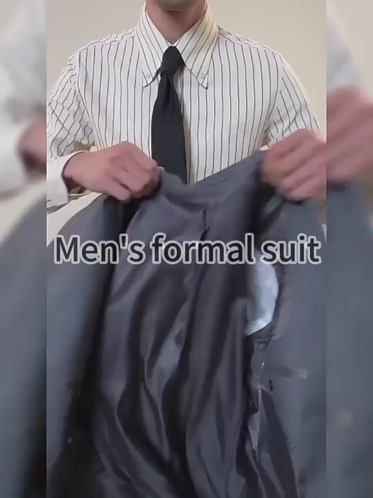 Hochwertiger italienischer zweireihiger Herrenanzug mit Reverskragen, leger, formell, 2-teilig, Anzugjacke und Hose | JSN692 