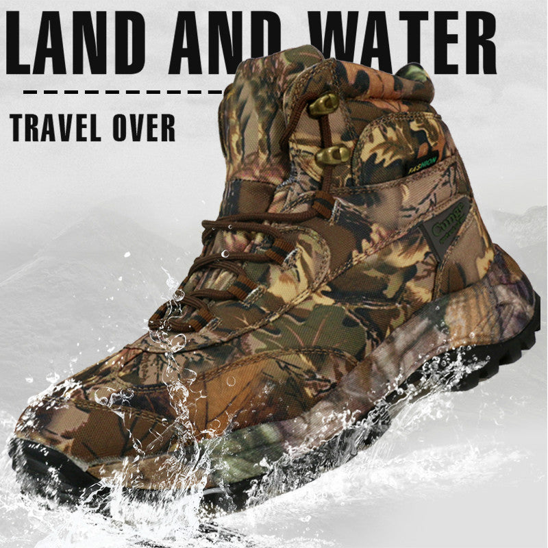 Bottes d'entraînement camouflage à fermeture éclair latérale pour hommes | Q3