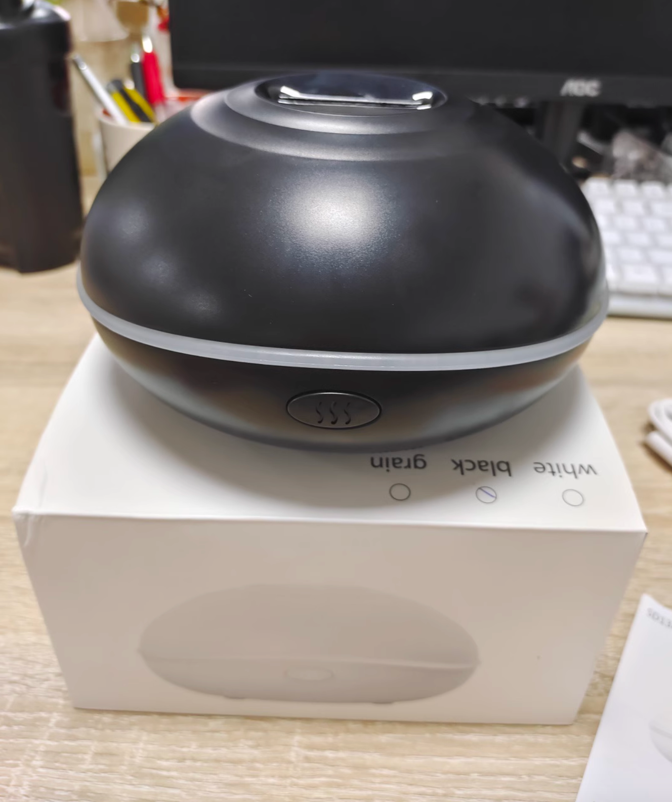 Aromatherapie-Diffusor mit realistischem Flammeneffekt – 7-farbiger LED-Luftbefeuchter mit USB-Stromversorgung für Zuhause, Büro und Schlafzimmer | SD13 