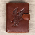 Antimagnetische RFID-blockierende Echtleder-Geldbörse für Herren, schmales Kartenetui und Geldbörse | 1131 