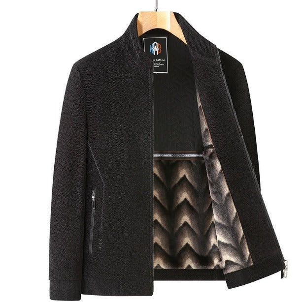 Herren Winterjacke Mantel – Dicke Fleece-Wolljacken für ultimative Wärme | YK37 