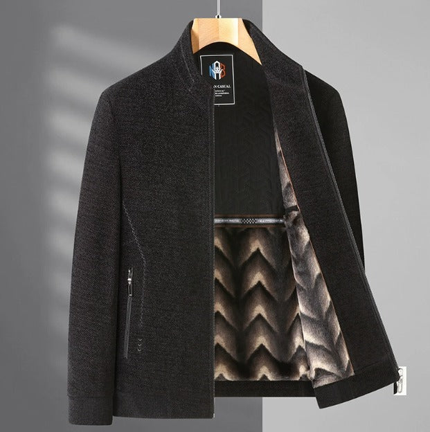 Herren Winterjacke Mantel – Dicke Fleece-Wolljacken für ultimative Wärme | YK37 