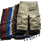 Übergröße Herren Cargo Combat Shorts Baumwolle Vielseitige Halbhose Twill Knie 3/4 Short Große Größe Taille von 36" - 48" | A082
