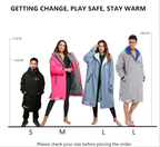 Unisex-Allwetter-Trockenmantel mit Kapuze und Camouflage-Muster – Wasserdichter, winddichter Schwimmparka mit Handtuchfutter | BCM022 