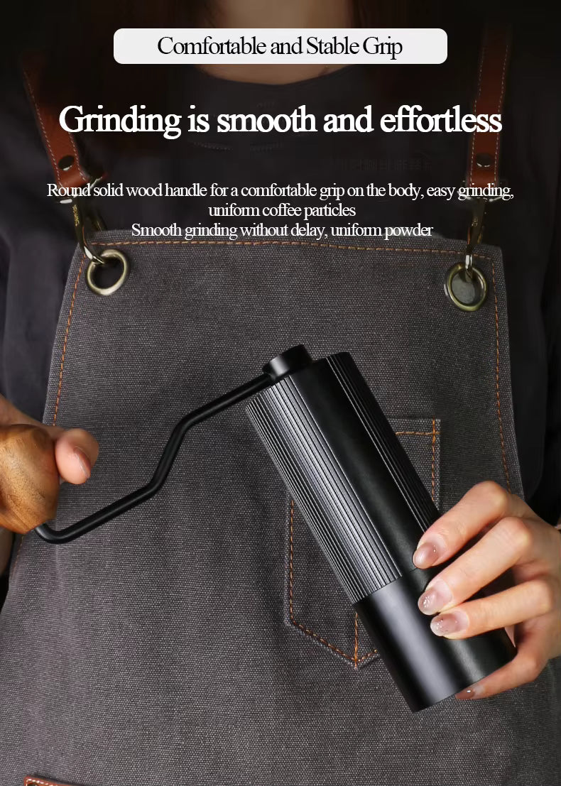 Hochwertige manuelle Kaffeemühle – Große 30-g-Kegelmühle, Präzisions-Handkurbel für Espresso und Pour Over UK | NS1 