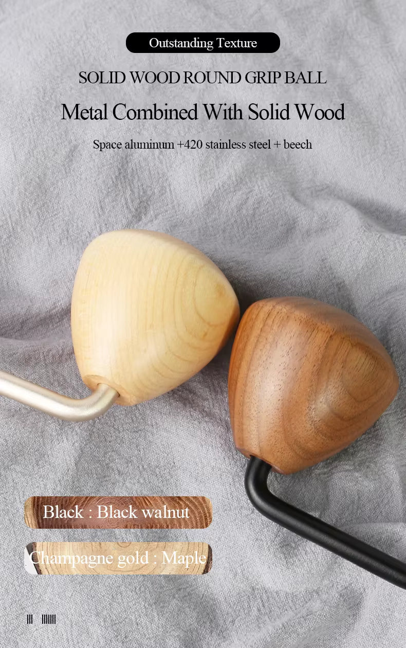 Hochwertige manuelle Kaffeemühle – Große 30-g-Kegelmühle, Präzisions-Handkurbel für Espresso und Pour Over UK | NS1 