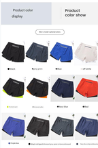 3/4-Laufshorts für Herren – schnelltrocknende, rutschfeste, doppellagige Gym- und Marathon-Shorts | DK22001&amp;WDK22001 