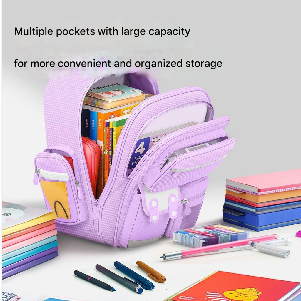 Kulomi Kinder-Schulrucksack – Leichtes, ergonomisches und rückenstützendes Design für Kinder | 1-602 