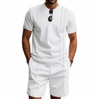Herren-Lounge-Set mit Waffelstruktur – 2025 Frühling/Sommer, lässiges zweiteiliges Outfit | CY20 